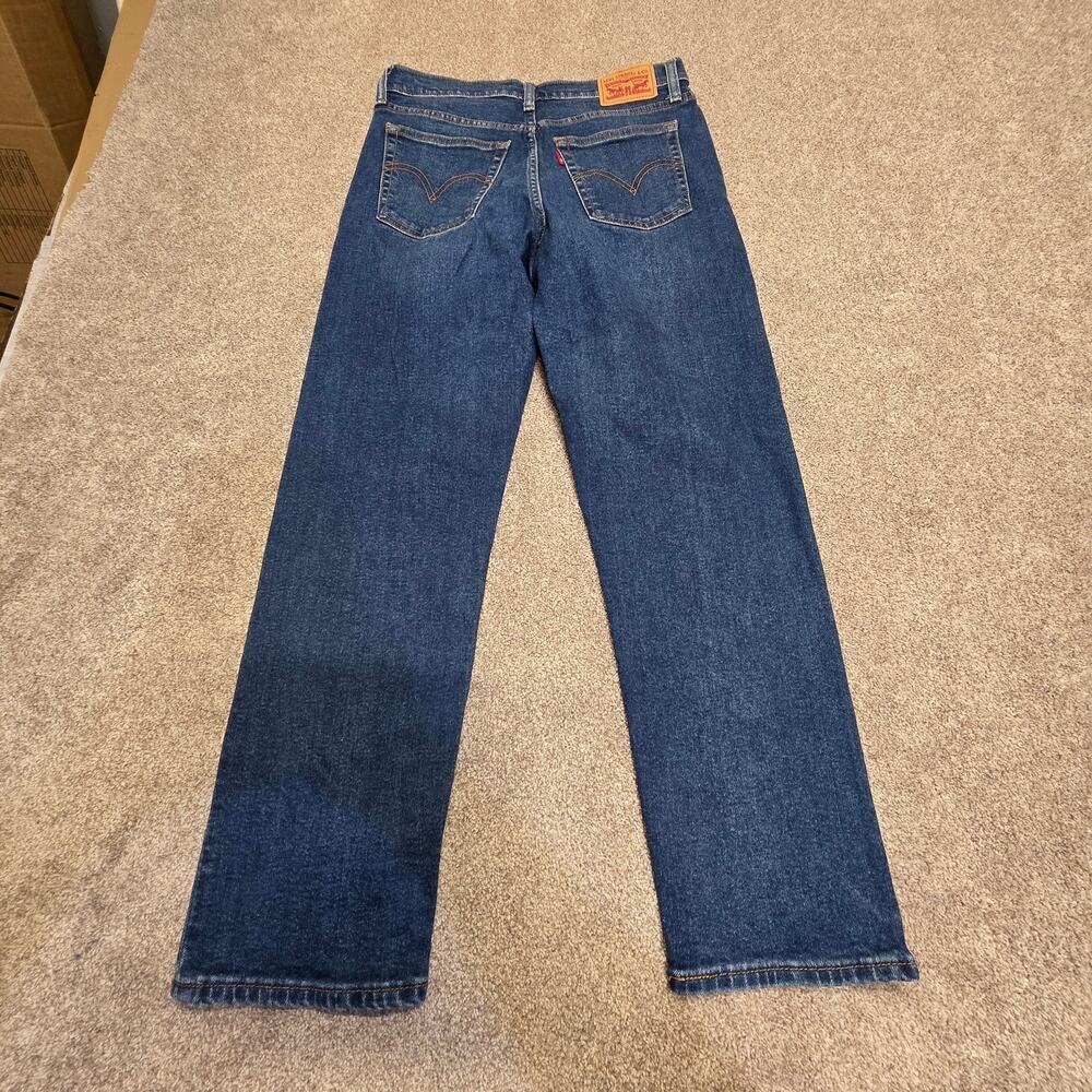 Y2K Indie Levi's Wedgie Straight Jeans 28 Dark Wash indigo High Rise Button Fly
